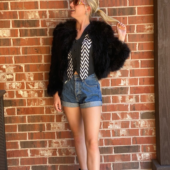 Sold Elsewhere::: Vintage Maribou Jacket 1990’s - Picture 4 of 15